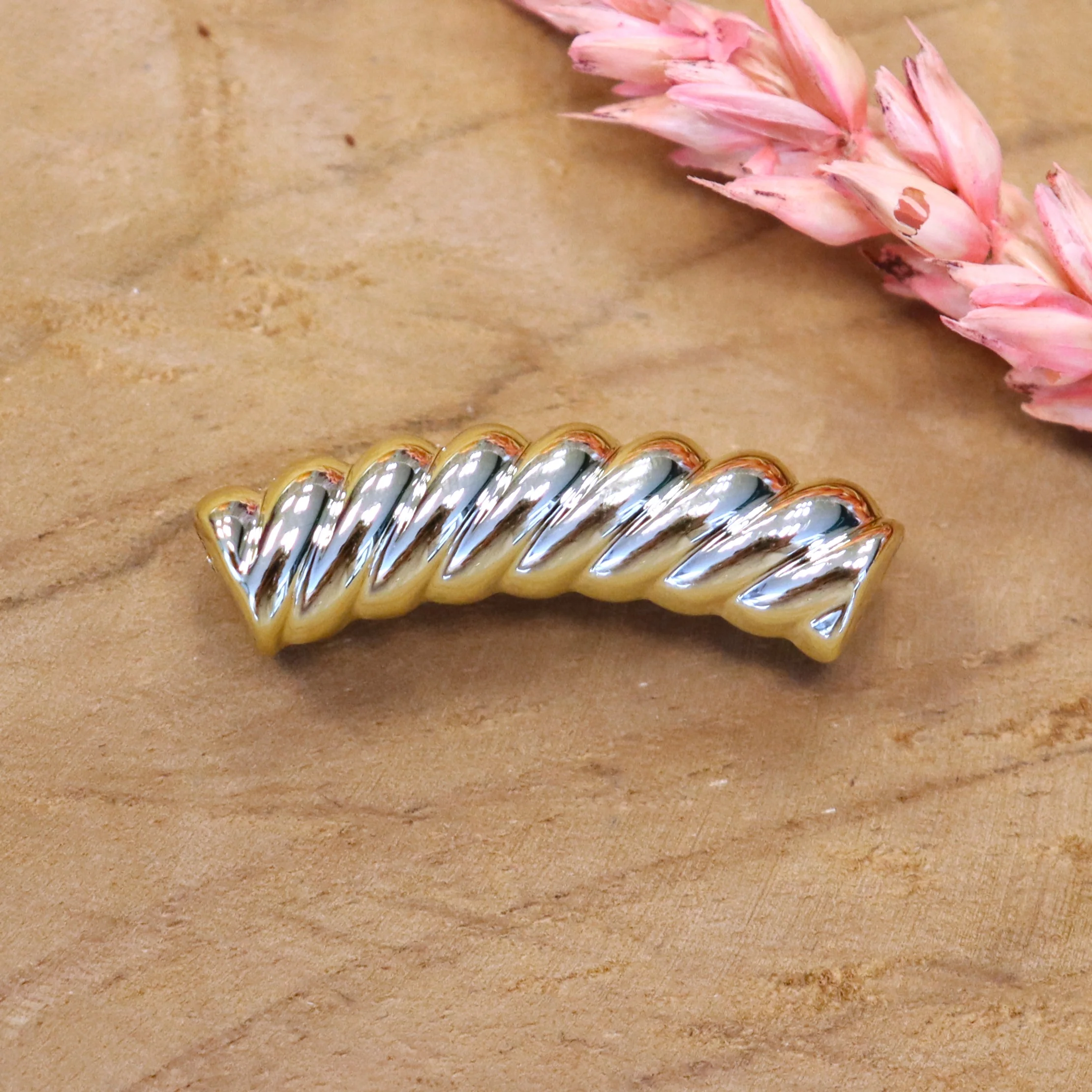 Acryl tube twisted - goud