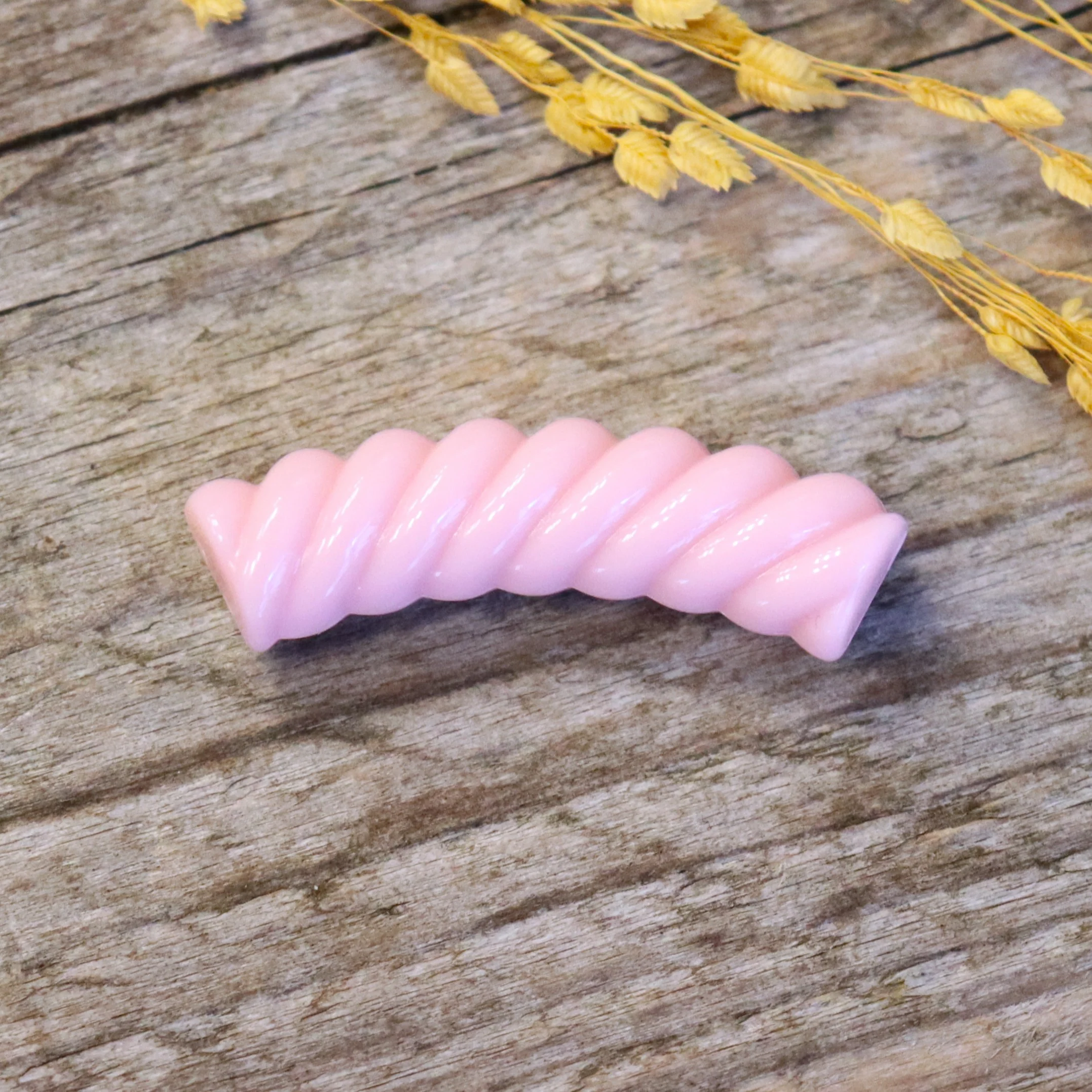 Acryl tube twisted - lichtroze