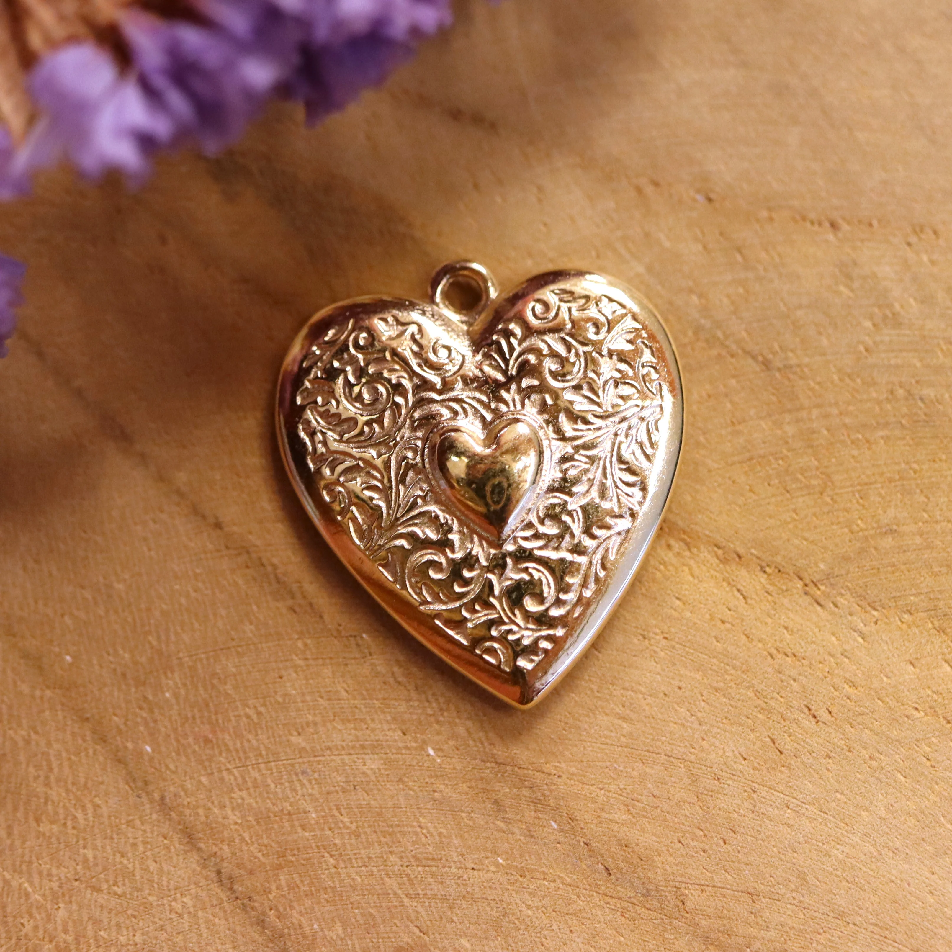 Bedel DQ GOUD vintage hart