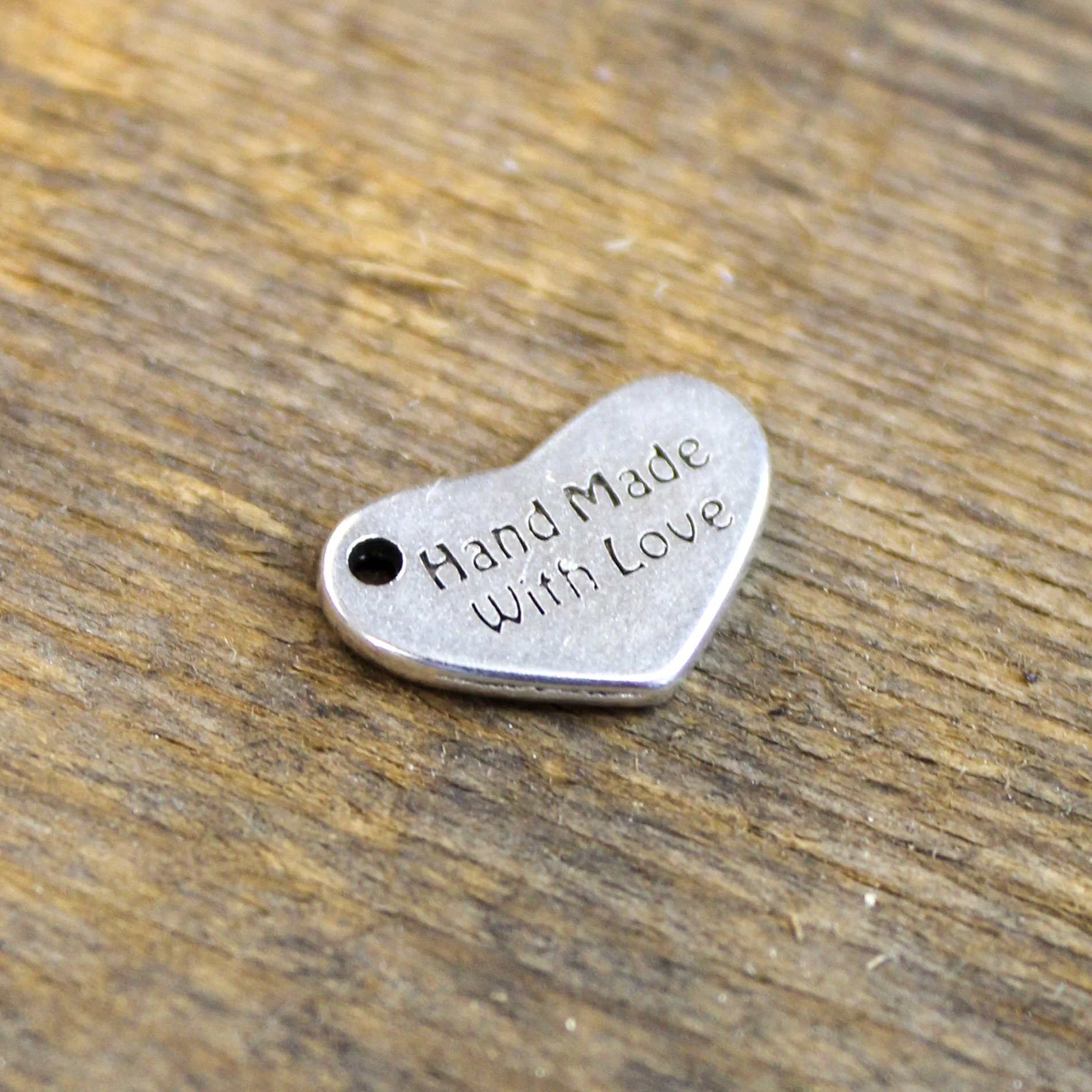 Bedel DQ zilver handmade with love hart