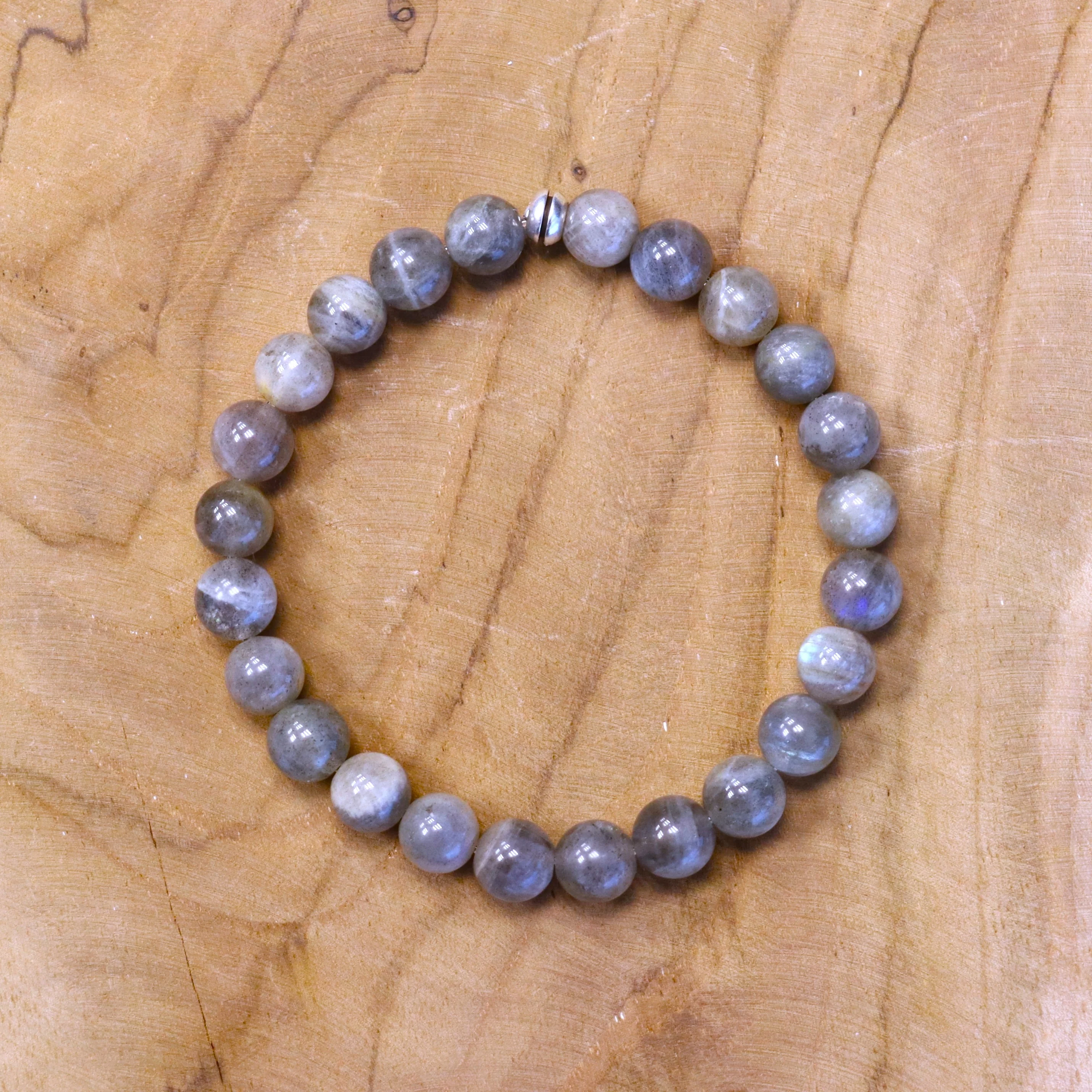 Herenarmband met labradoriet