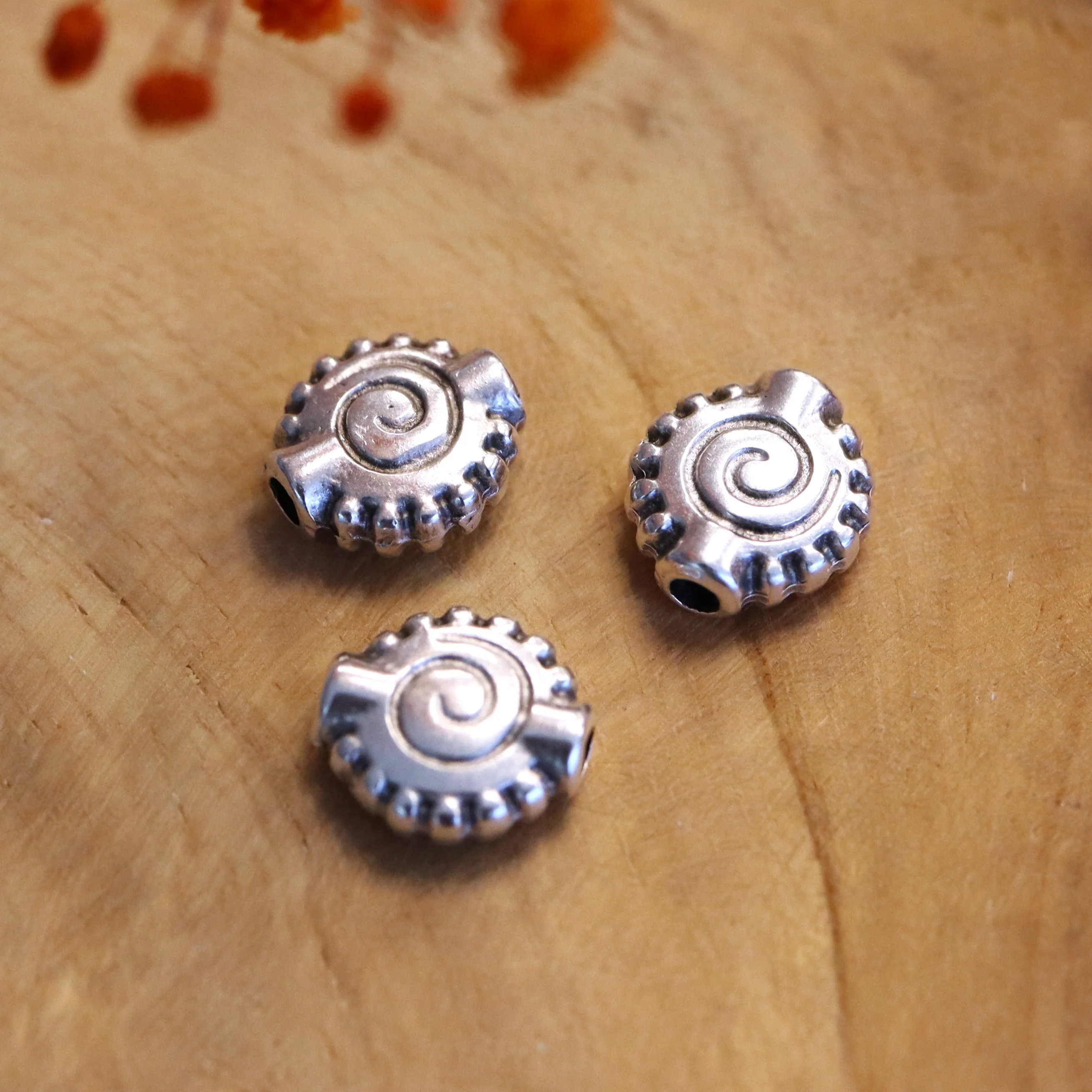 Kraal DQ zilver swirl met kartels
