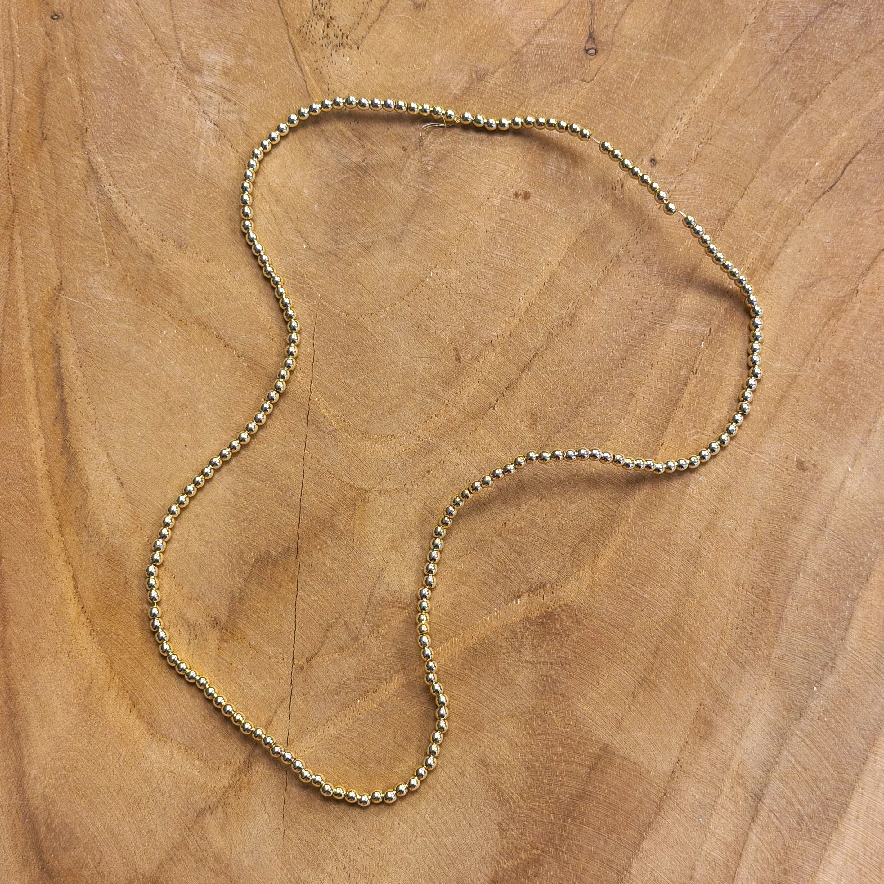 Kralenstreng - electroplated hematiet goud diverse maten - Image 6