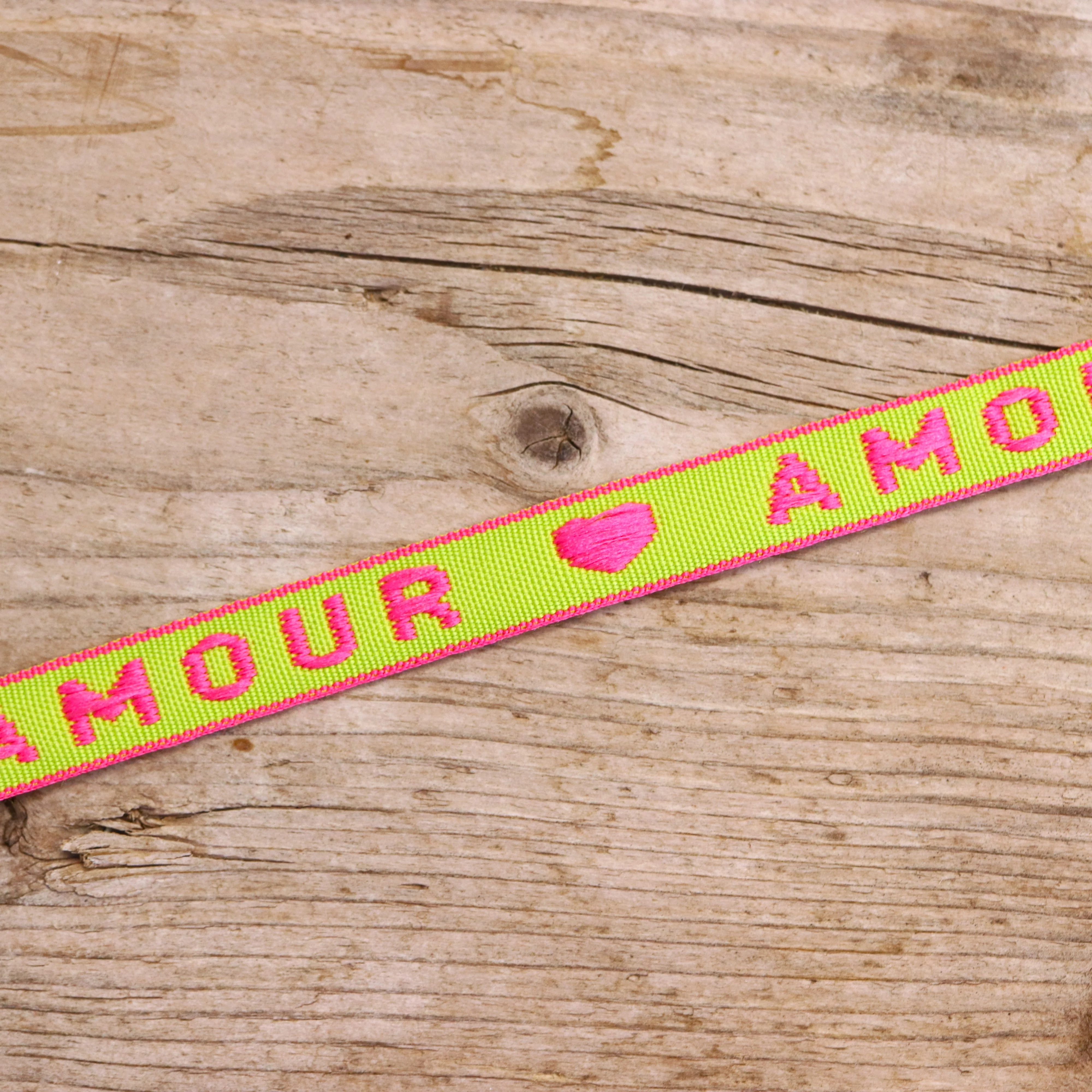 Lint amour groen-roze