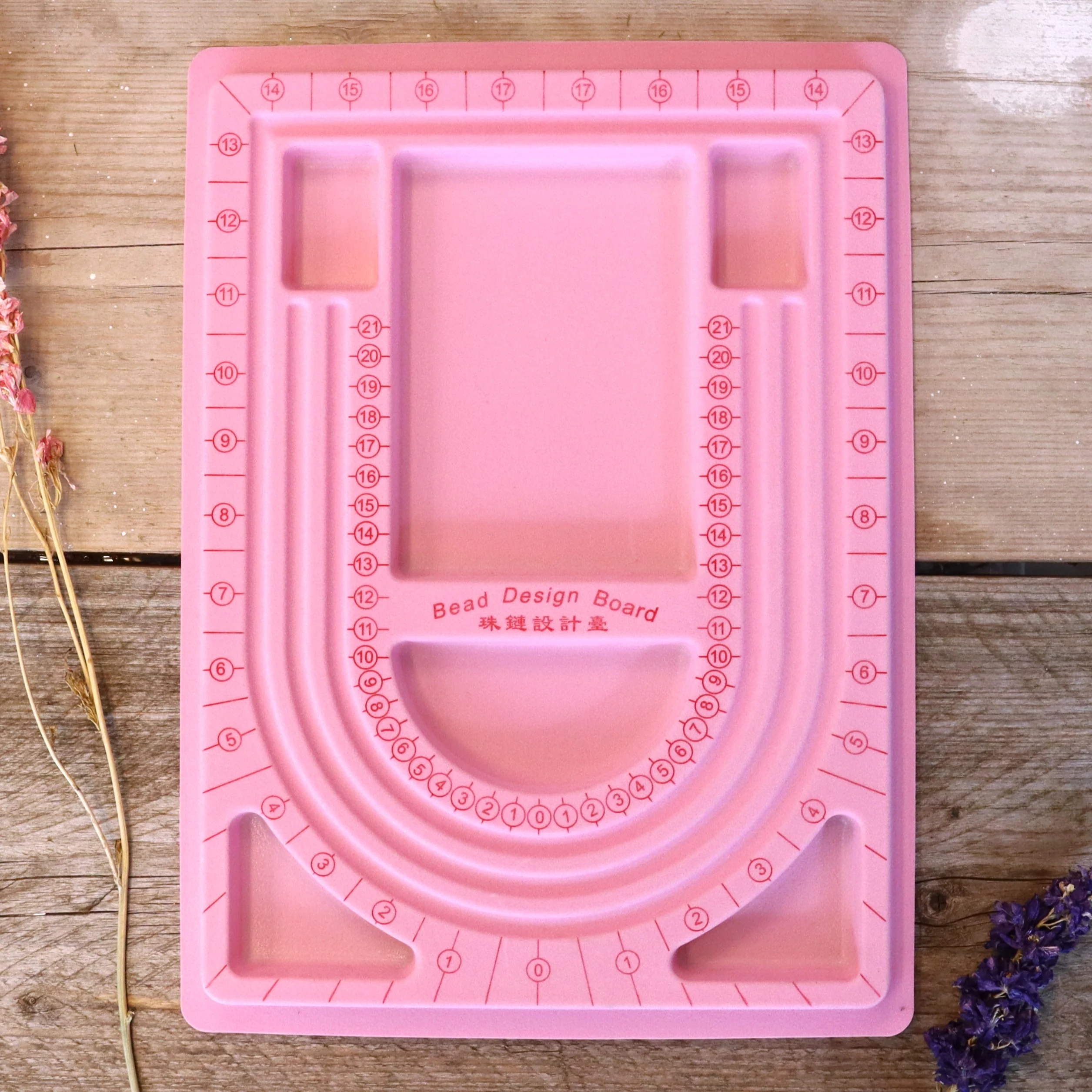 Roze kralenbord
