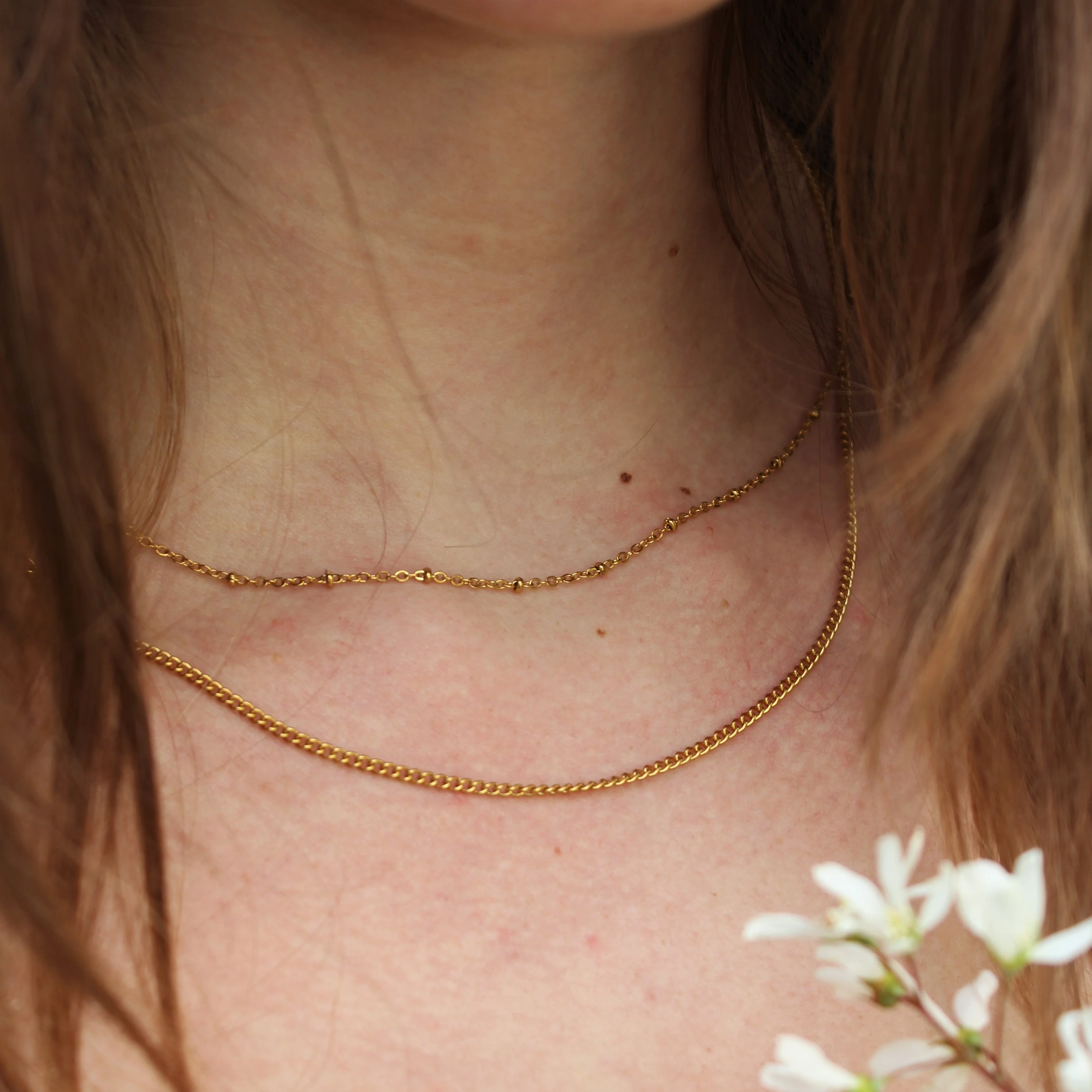 Stainless steel ketting goud - schakel - Image 4