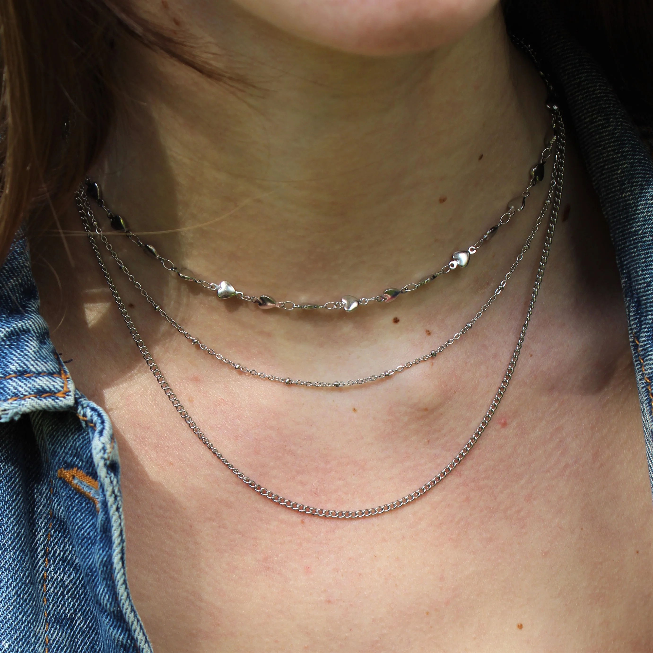 Stainless steel ketting zilver - schakel - Image 3