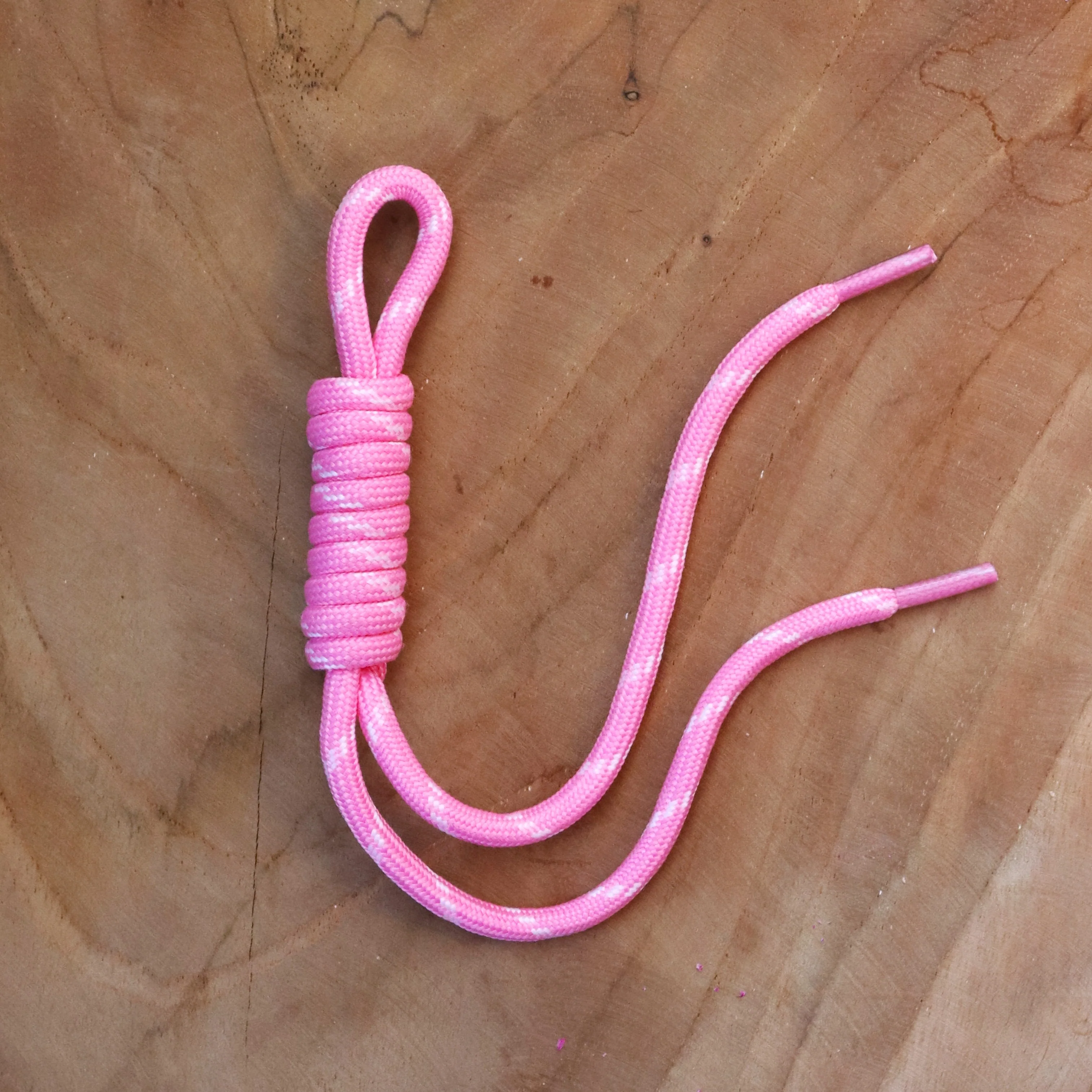 Sleutelhanger paracord - lichtroze
