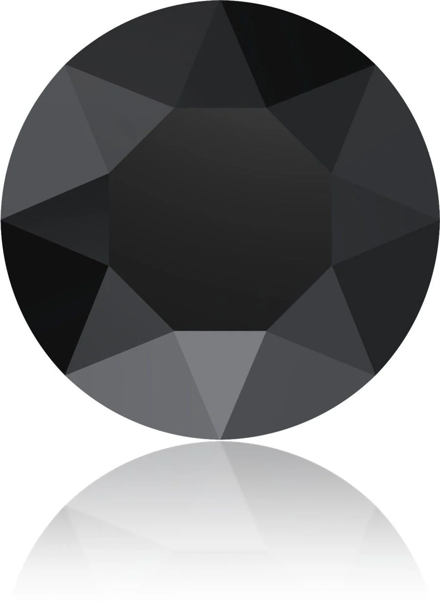 Swarovski puntsteen Jet - Image 2