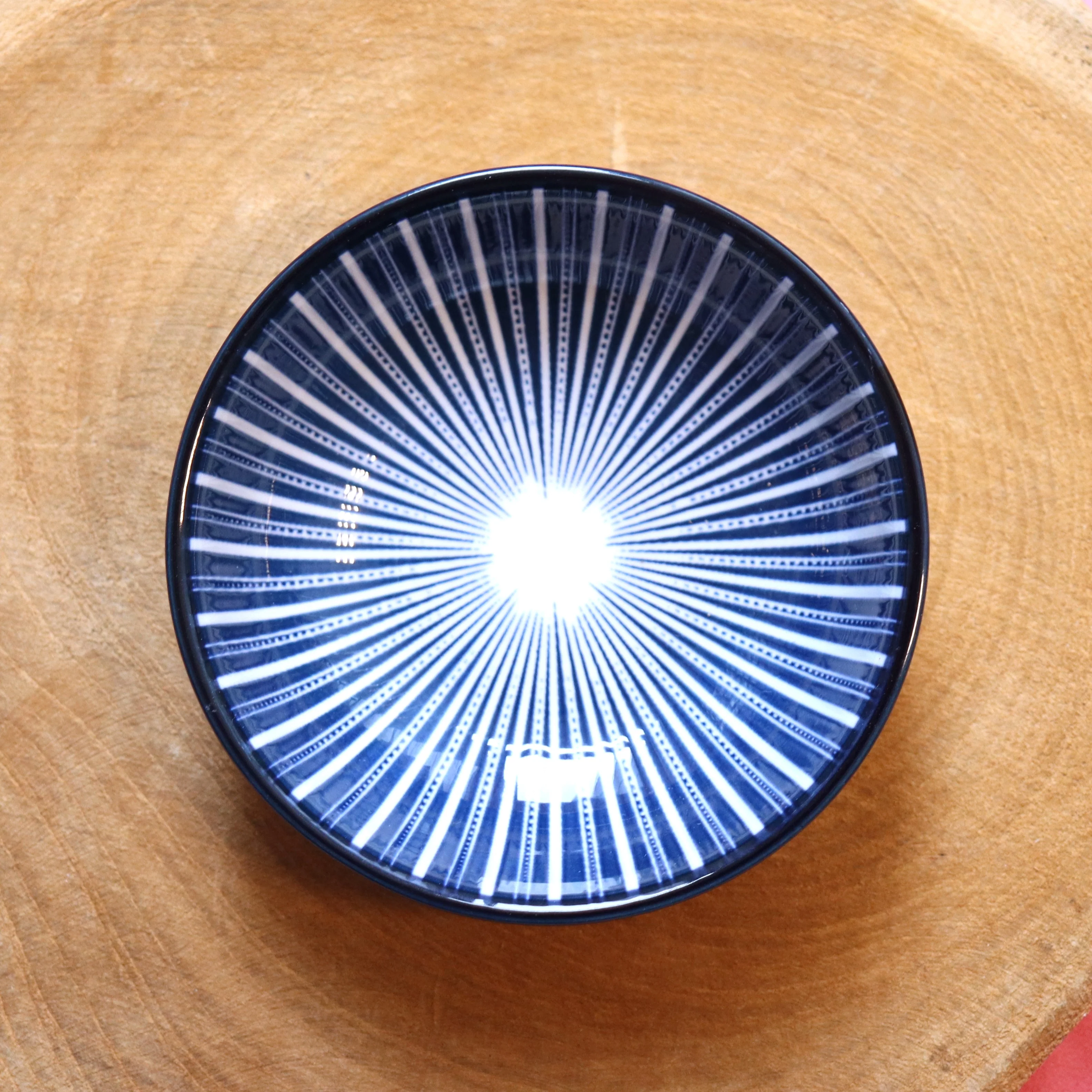 Tapas bakje - blauw gestreept