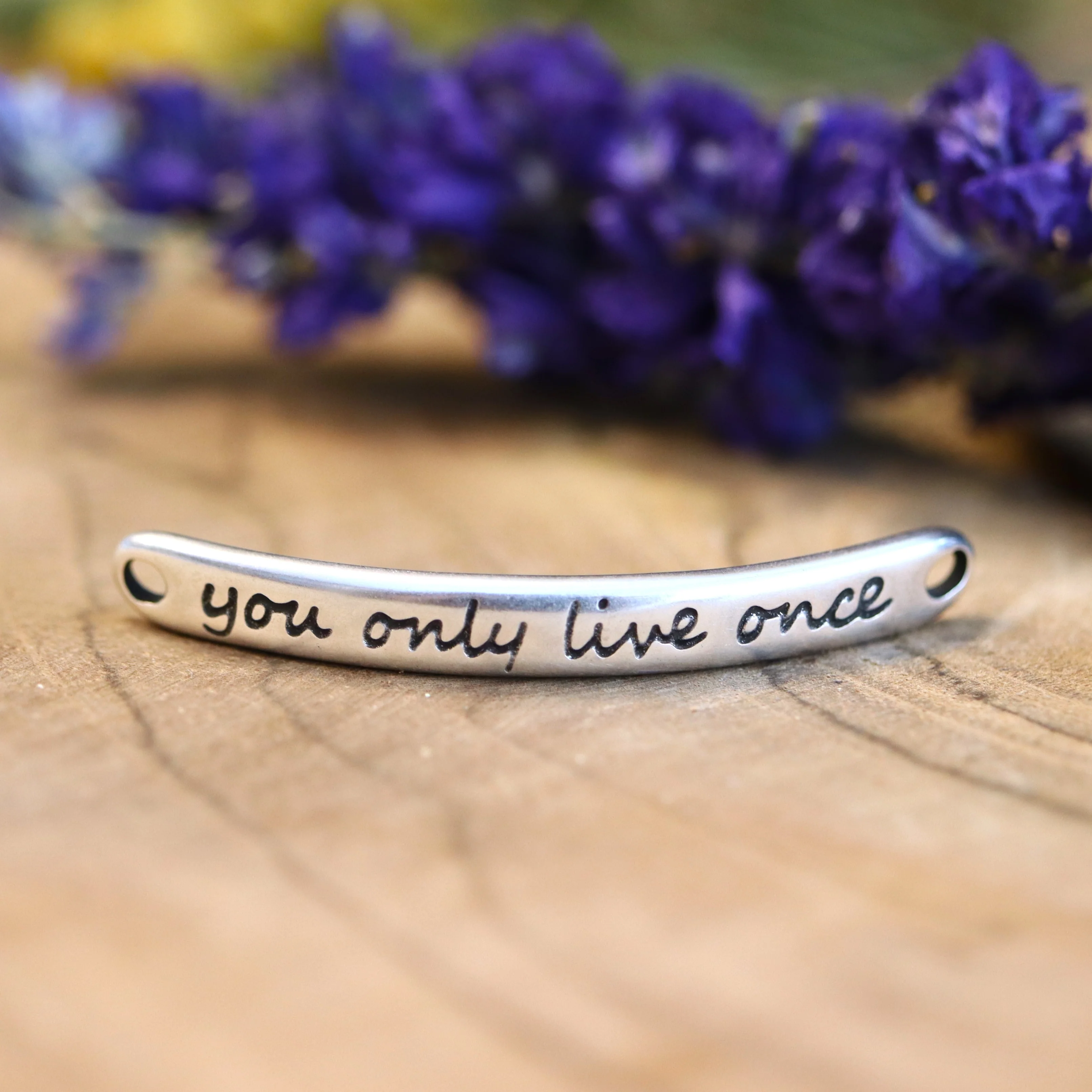Tussenzetsel DQ zilver you only live once